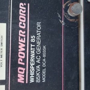 A mobile generator runs grate